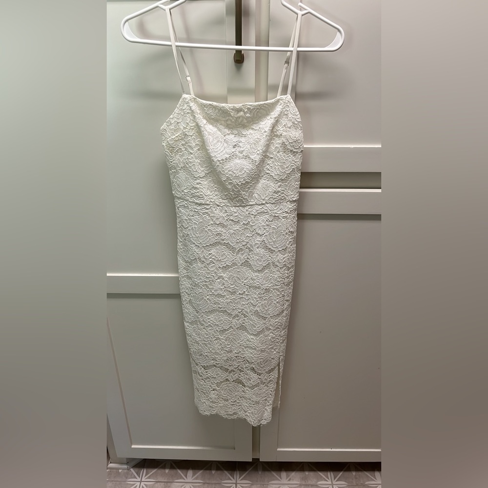 White Express dress.